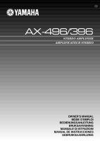 Yamaha AX-496-Owners-Manual